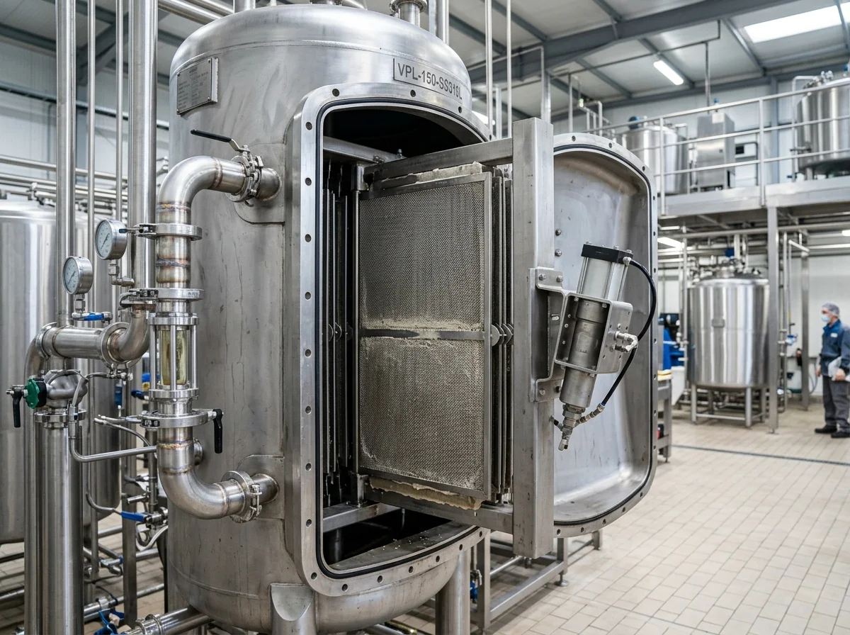 Vertical Pressure Leaf Filter (VPLF) operational view